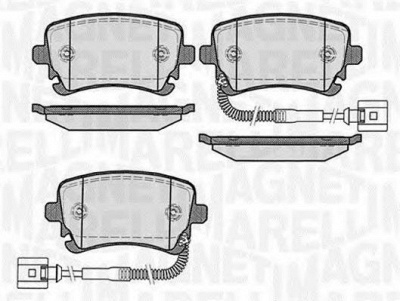 MAGNETI MARELLI 363916060603 -  Комплект тормозных колодок, дисковый тормоз
